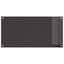 Køkkenbacksplash 2 pcs Mørkegrå 100 x 50 cm hærdet glas