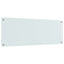 Køkkenbacksplash 2 pcs Hvid 110 x 40 cm hærdet glas