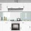 Køkkenbacksplash 2 stk. Hvid 110 x 60 cm hærdet glas