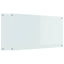 Køkkenbacksplash 2 pcs Hvid 110 x 60 cm hærdet glas