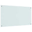 Køkkenbacksplash 2 pcs Hvid 110 x 60 cm hærdet glas