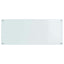 Køkkenbacksplash 2 pcs Hvid 120 x 50 cm hærdet glas