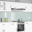 Køkkenbacksplash 2 pcs Hvid 120 x 60 cm hærdet glas