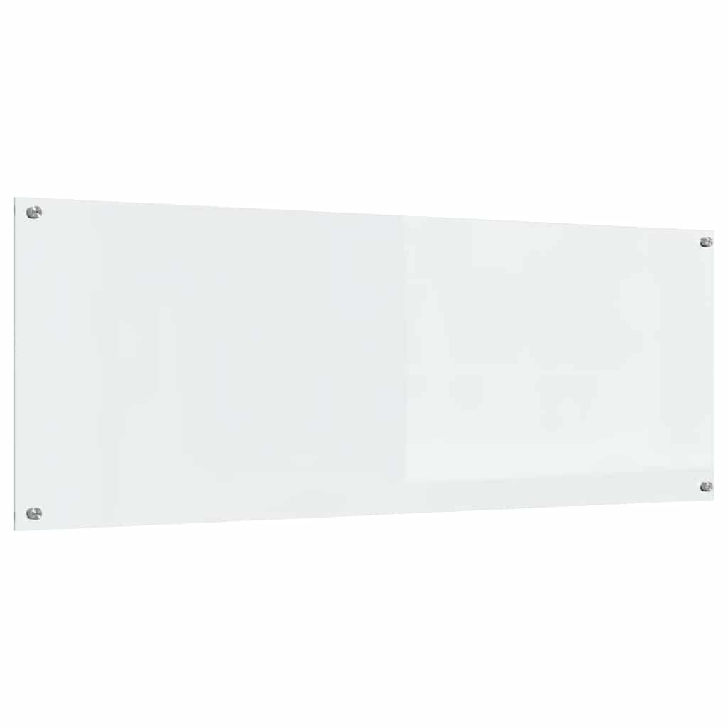 Køkkenbacksplash 2 pcs Transparent 110 x 40 cm hærdet glas