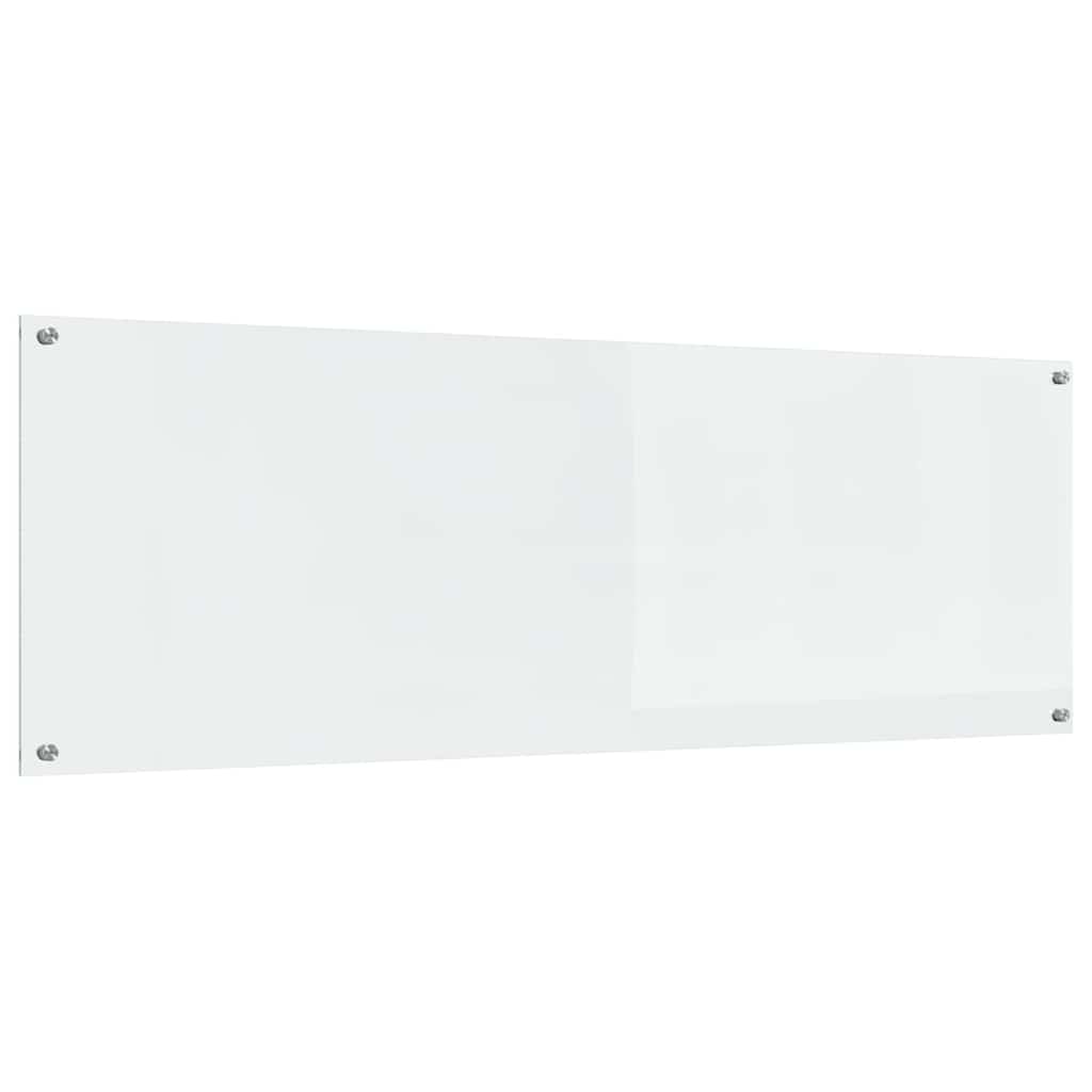 Køkkenbacksplash 2 stk. Transparent 120 x 40 cm hærdet glas