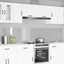 Køkkenbacksplash 2 pcs Transparent 120 x 50 cm hærdet glas