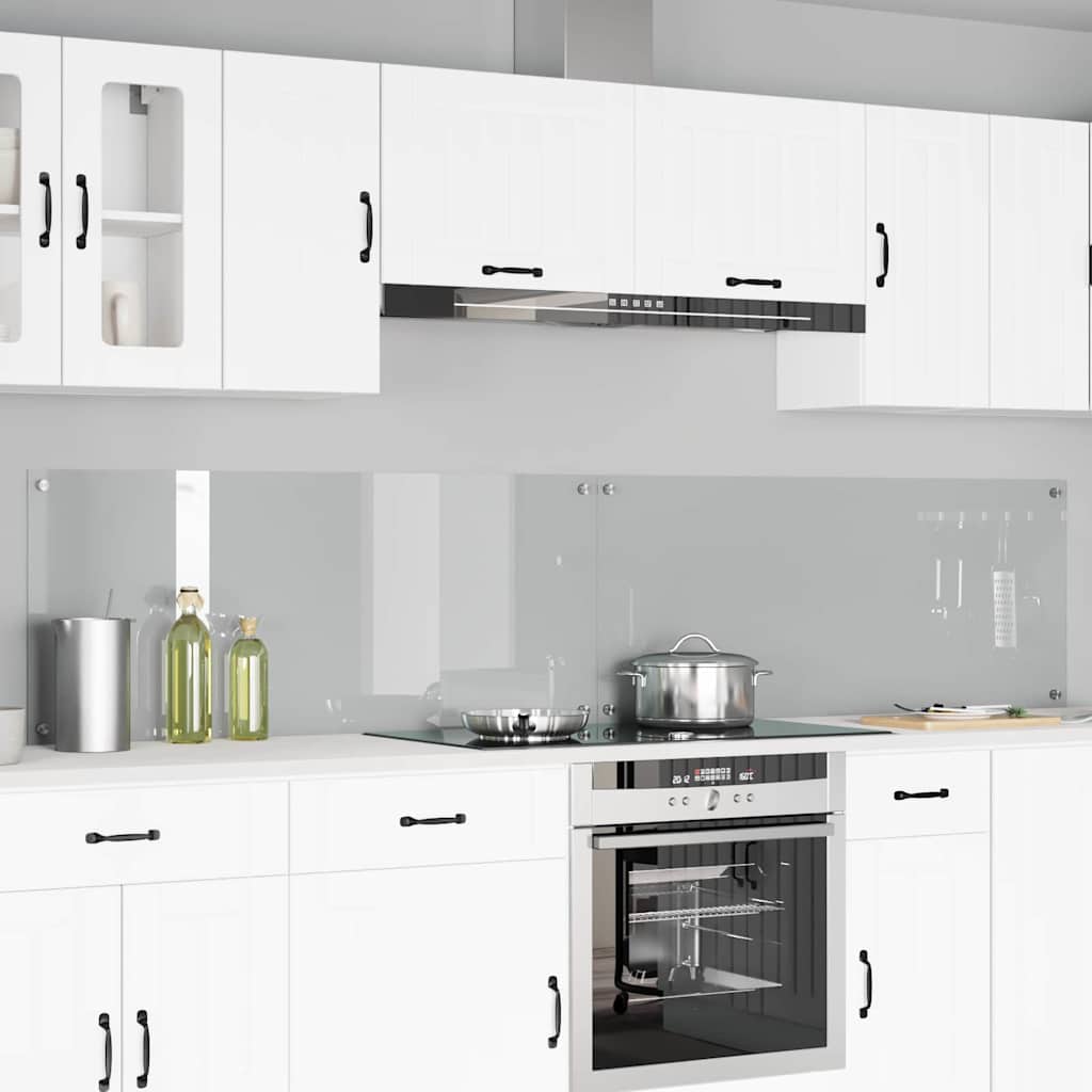 Køkkenbacksplash 2 pcs Transparent 120 x 50 cm hærdet glas billede