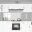 Køkkenbacksplash 2 pcs Transparent 120 x 60 cm hærdet glas
