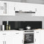 Køkkenbacksplash 2 pcs Sort 110 x 40 cm hærdet glas
