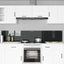 Køkkenbacksplash 2 pcs Sort 110 x 40 cm hærdet glas