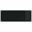 Køkkenbacksplash 2 pcs Sort 110 x 40 cm hærdet glas