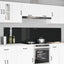Køkkenbacksplash 2 pcs Sort 110 x 50 cm hærdet glas