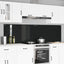 Køkkenbacksplash 2 stk. Sort 110 x 60 cm hærdet glas