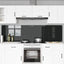 Køkkenbacksplash 2 pcs Sort 110 x 60 cm hærdet glas