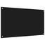 Køkkenbacksplash 2 pcs Sort 110 x 60 cm hærdet glas