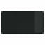 Køkkenbacksplash 2 pcs Sort 110 x 60 cm hærdet glas