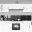 Køkkenbacksplash 2 pcs Sort 120 x 40 cm hærdet glas