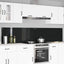 Køkkenbacksplash 2 pcs Sort 120 x 50 cm hærdet glas