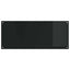 Køkkenbacksplash 2 pcs Sort 120 x 50 cm hærdet glas