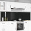 Køkkenbacksplash 2 pcs Sort 120 x 60 cm hærdet glas