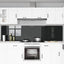 Køkkenbacksplash 2 pcs Sort 120 x 60 cm hærdet glas