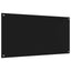 Køkkenbacksplash 2 pcs Sort 120 x 60 cm hærdet glas