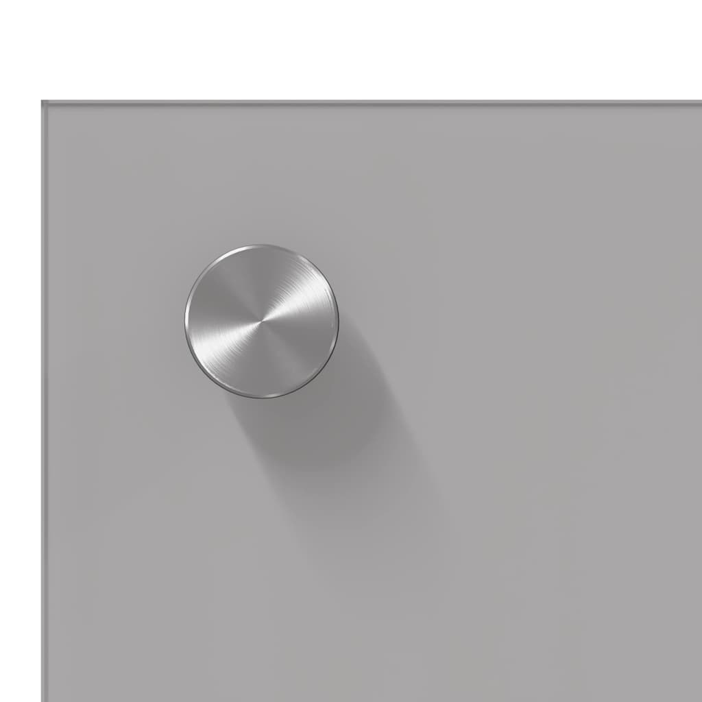 Køkkenbacksplash 2 stk. Lysegrå 110 x 50 cm hærdet glas