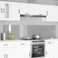 Køkkenbacksplash 2 stk. Lysegrå 110 x 50 cm hærdet glas