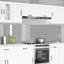 Køkkenbacksplash 2 pcs Lysegrå 110 x 60 cm hærdet glas