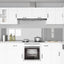 Køkkenbacksplash 2 stk. Lysegrå 120 x 50 cm hærdet glas