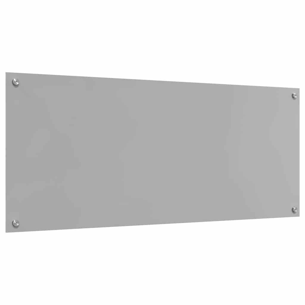 Køkkenbacksplash 2 pcs Lysegrå 120 x 50 cm hærdet glas