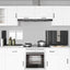 Køkkenbacksplash 2 pcs Mørkegrå 110 x 50 cm hærdet glas