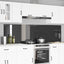 Køkkenbacksplash 2 stk. Mørkegrå 110 x 60 cm hærdet glas