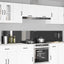 Køkkenbacksplash 2 pcs Mørkegrå 120 x 40 cm hærdet glas