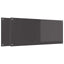 Køkkenbacksplash 2 pcs Mørkegrå 120 x 50 cm hærdet glas