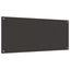Køkkenbacksplash 2 pcs Mørkegrå 120 x 50 cm hærdet glas