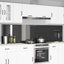 Køkkenbacksplash 2 pcs Mørkegrå 120 x 60 cm hærdet glas