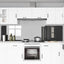 Køkkenbacksplash 2 pcs Mørkegrå 120 x 60 cm hærdet glas