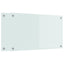 Køkkenbacksplash 2 pcs Hvid 70 x 40 cm hærdet glas