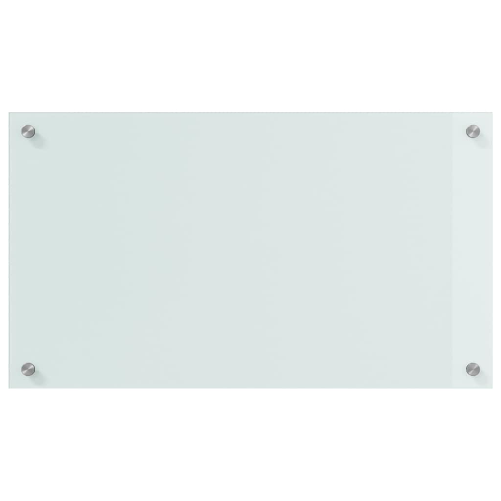 Køkkenbacksplash 2 pcs Hvid 70 x 40 cm hærdet glas