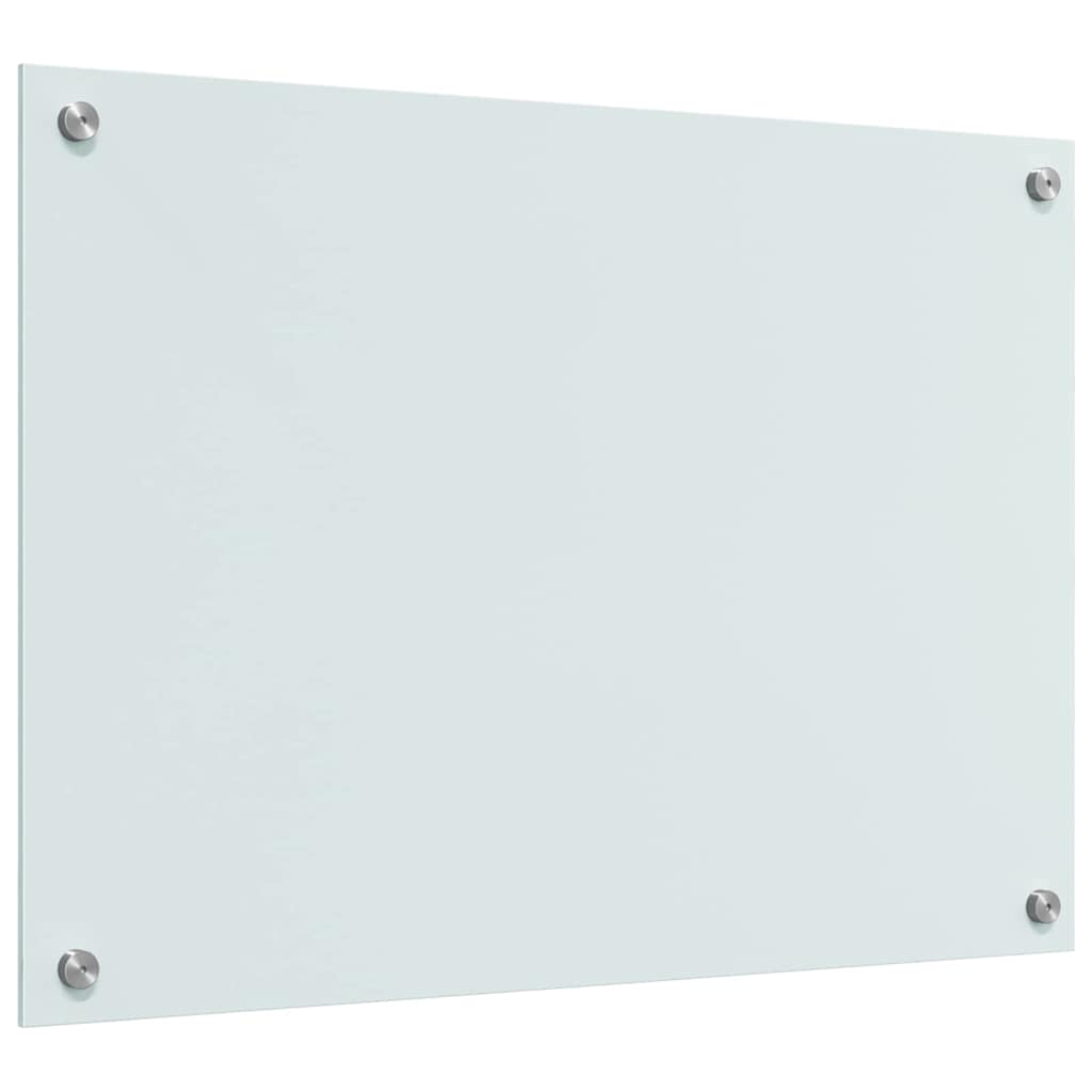 Køkkenbacksplash 2 pcs Hvid 70 x 50 cm hærdet glas