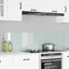 Køkkenbacksplash 2 pcs Hvid 80 x 40 cm hærdet glas