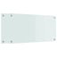 Køkkenbacksplash 2 pcs Hvid 80 x 40 cm hærdet glas