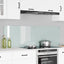 Køkkenbacksplash 2 pcs Hvid 80 x 50 cm hærdet glas