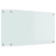 Køkkenbacksplash 2 pcs Hvid 80 x 50 cm hærdet glas
