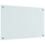 Køkkenbacksplash 2 pcs Hvid 80 x 50 cm hærdet glas
