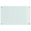 Køkkenbacksplash 2 pcs Hvid 80 x 50 cm hærdet glas