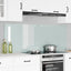 Køkkenbacksplash 2 pcs Hvid 80 x 60 cm hærdet glas
