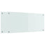 Køkkenbacksplash 2 pcs Hvid 90 x 40 cm hærdet glas