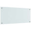 Køkkenbacksplash 2 pcs Hvid 90 x 40 cm hærdet glas